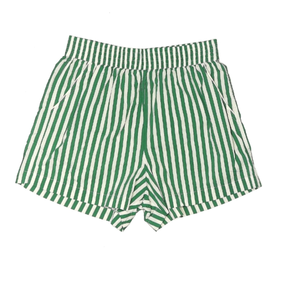 Splendid Green and White Striped Women's Shorts